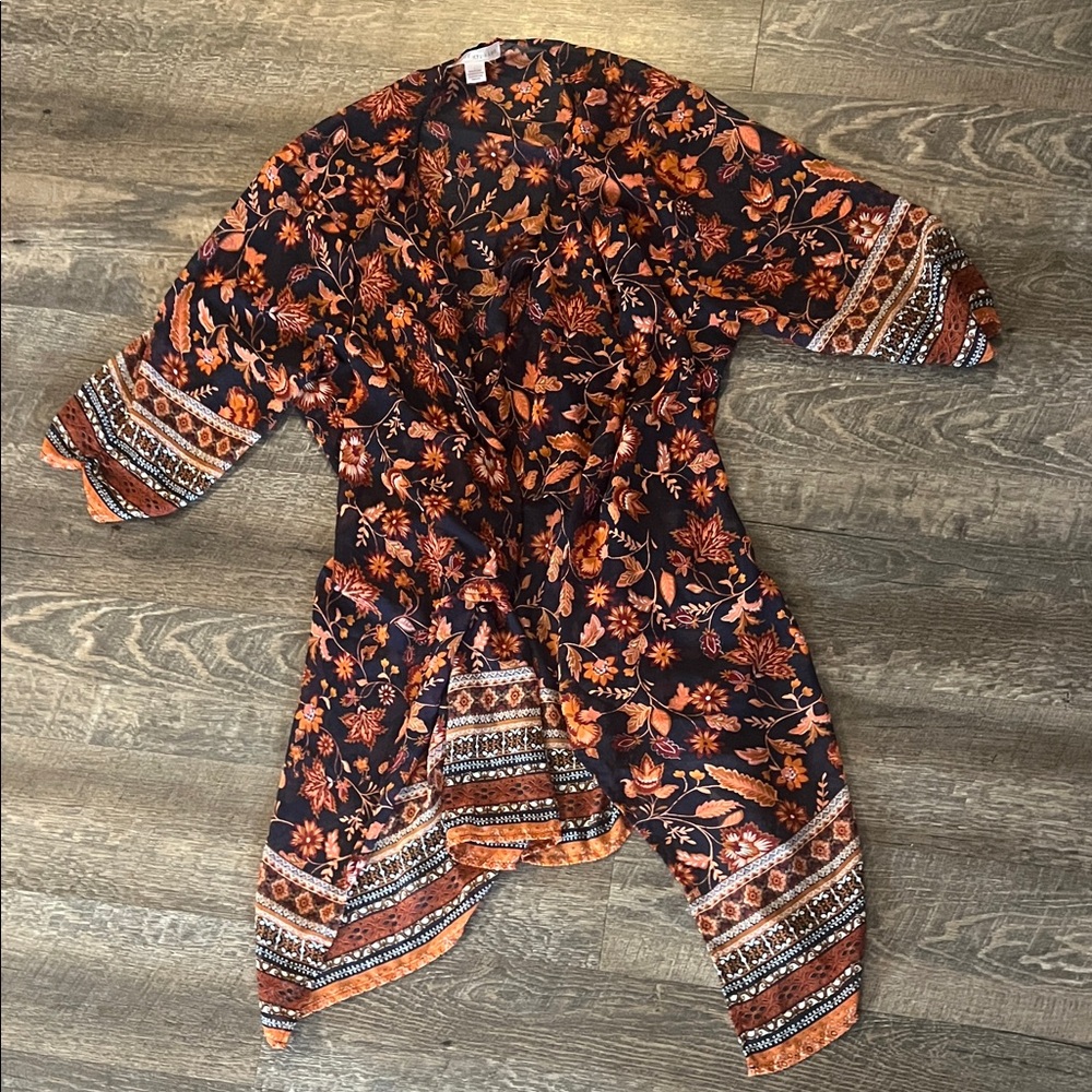 Floral Bohemian Kimono Cardigan